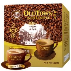 马来西亚进口 旧街场（OLDTOWN）原味20条盒装 三合一速溶白咖啡38g*20