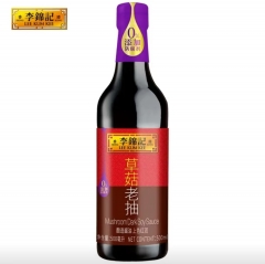 1瓶500mL|李锦记 零添加草菇老抽酱油